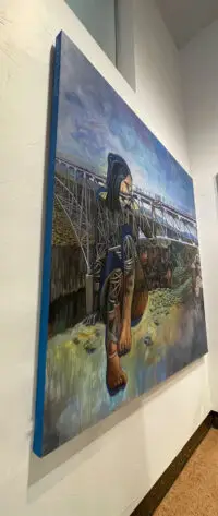  Dama del Puente (Rio Grande Gorge) painting by Longhofer