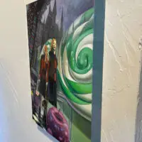 Manhattan painting by Longhofer (Side View)