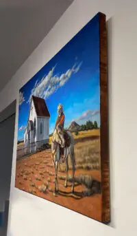 Little Church on Prairie painting by Longhofer